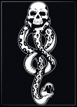 Harry Potter Dark Mark Death Eater Snake Skull Refrigerator Magnet, NEW UNSED - $3.99