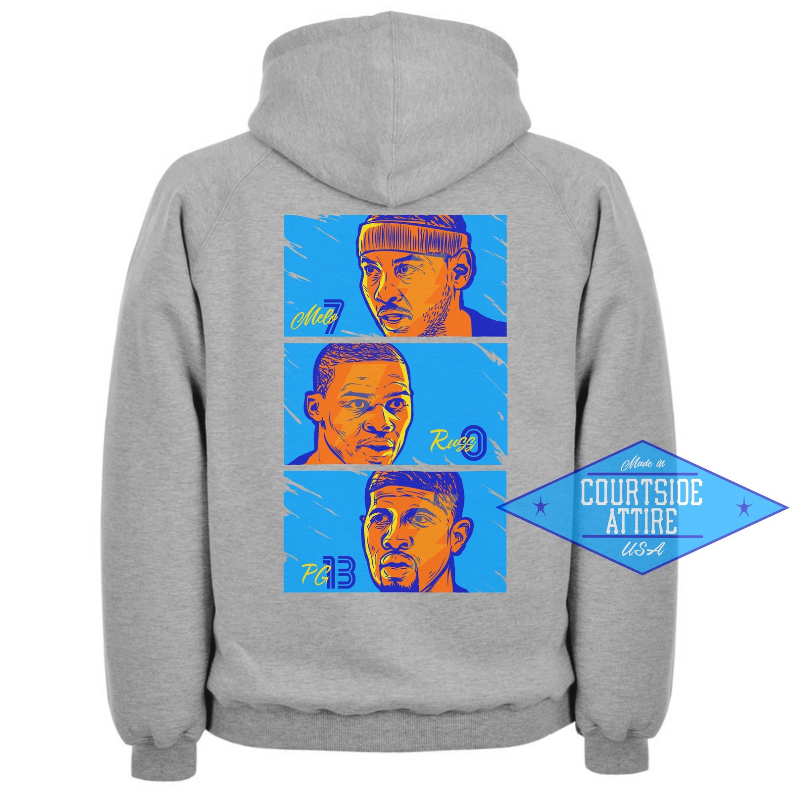 Image of OK3 Thunder Hoodie Westbrook George Melo Mens OKC