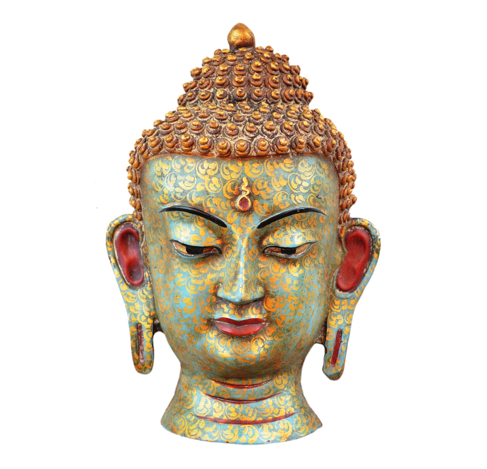 Antique Resin Buddha mask wall mask wall hanging Wall sculpture Buddha