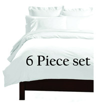 KING SIZE DEEP POCKET (6) PIECE SUPER EXTRA SOFT BED SHEET SET W/ 4 PILLOW CASES
