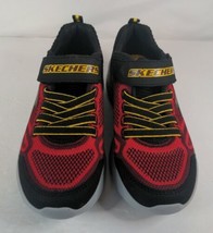 Skechers Unisex-Child Snap Sprints 97546LR  Sneaker Red/Black - Size 2 VGC - $23.39