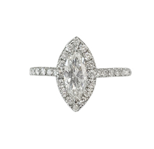 Marquise diamond engagement ring in 18k White Gold  - £4,110.53 GBP