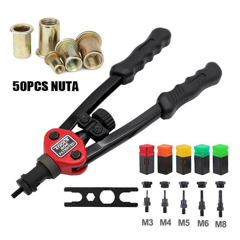 Tool M3M8 Hand Rivet Nut Tool Kit TB610 Hand Blind Riveter Threaded