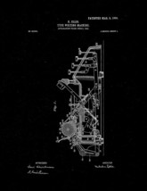 Type-writing Machine Patent Print - Black Matte - $7.95+