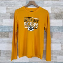 NFL Team Green Bay Packers Tech Tee Yellow Football Youth Boys Size XL 18 - $19.79