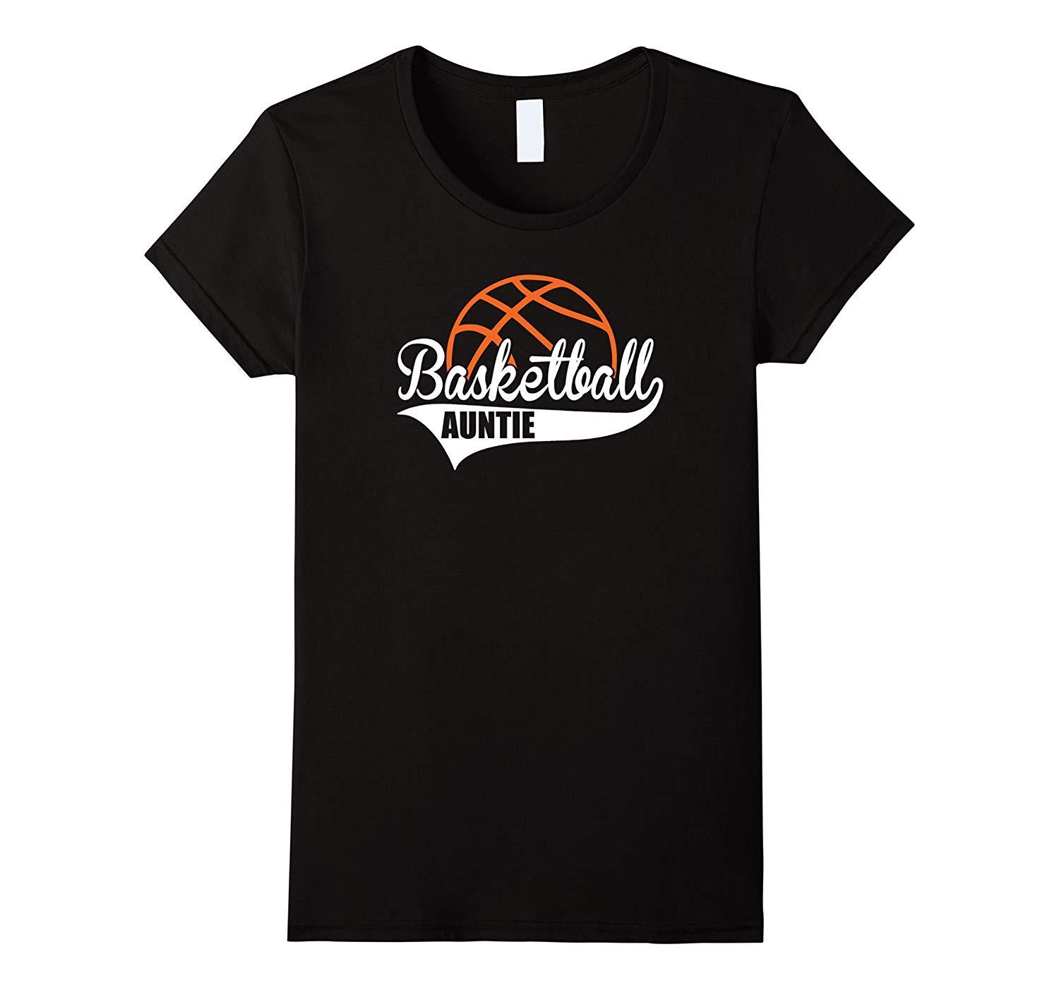 New Tee - Basketball AUNTIE T-Tee Matching Family Basketball Wowen - Tops