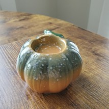 Ceramic Pumpkin Tealight Candleholder, Fall Decor Candle Holder image 4