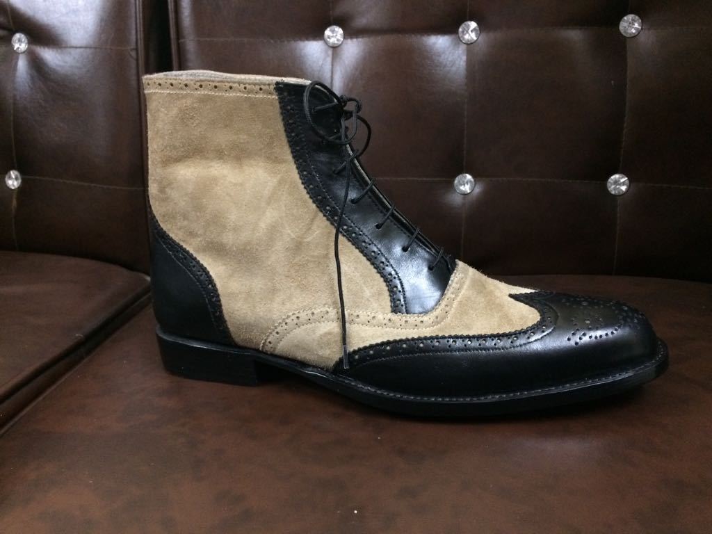 two tone boots for men