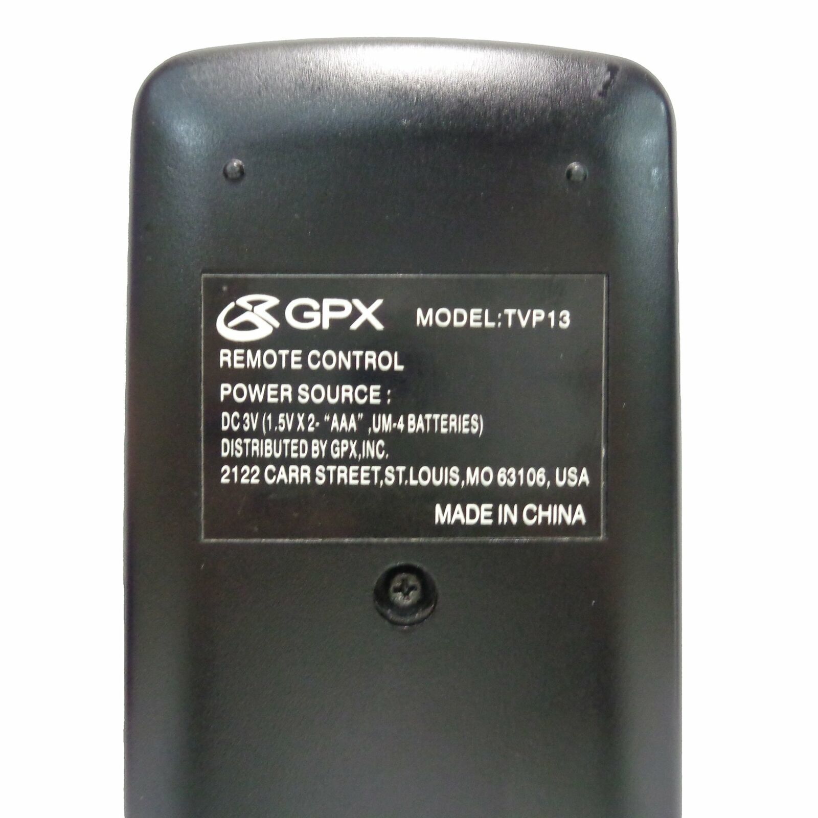 GPX TVP13 Factory Original TV Remote Control For GPX TVP13 Remote