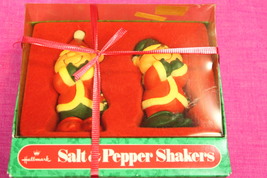 Vintage Hallmark Red &amp; Green Elves Salt &amp; Pepper Shakers - $30.00