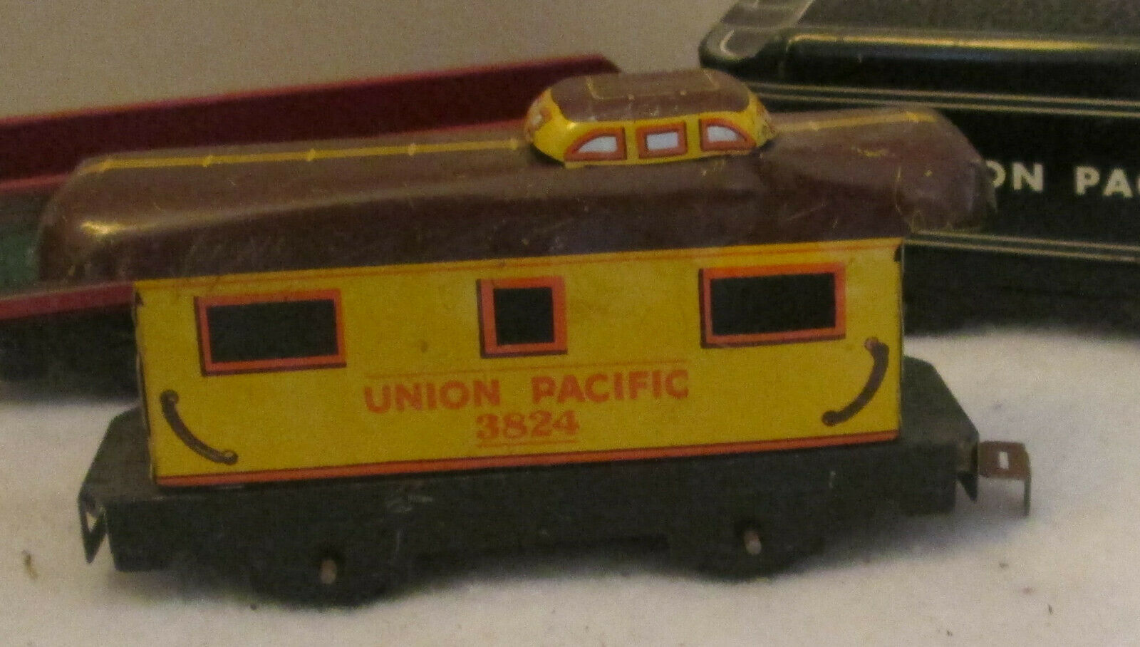 vintage wind up train engine