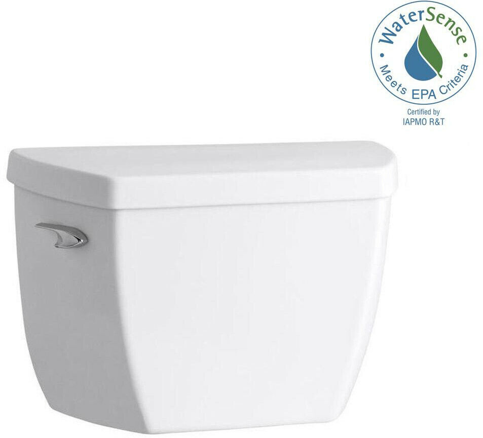 KOHLER Toilet Tank Only 1.1 GPF Single Flush Pressure Assisted White Finish Plumbing & Fixtures
