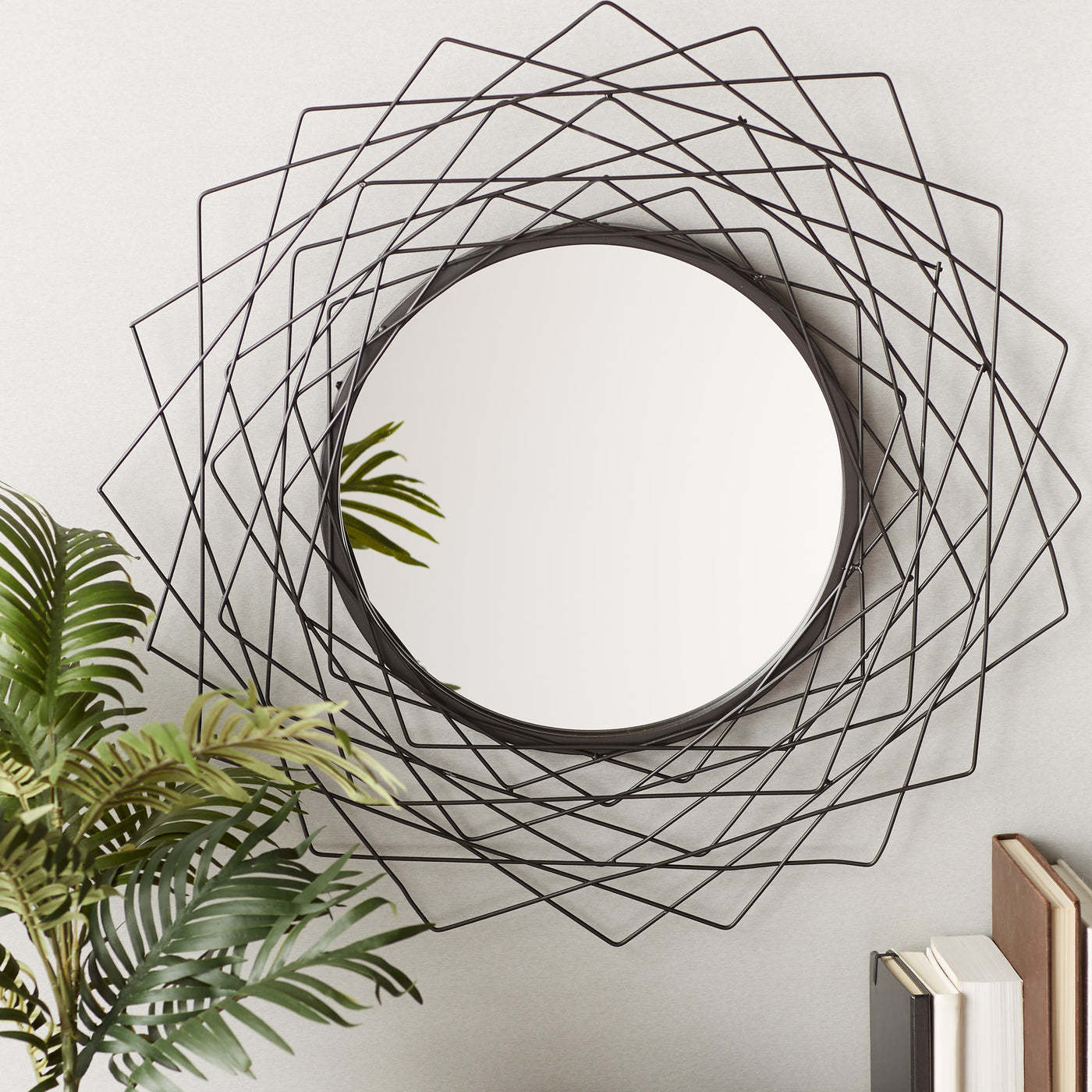 Primary image for GEOMETRIC BLACK WALL MIRROR