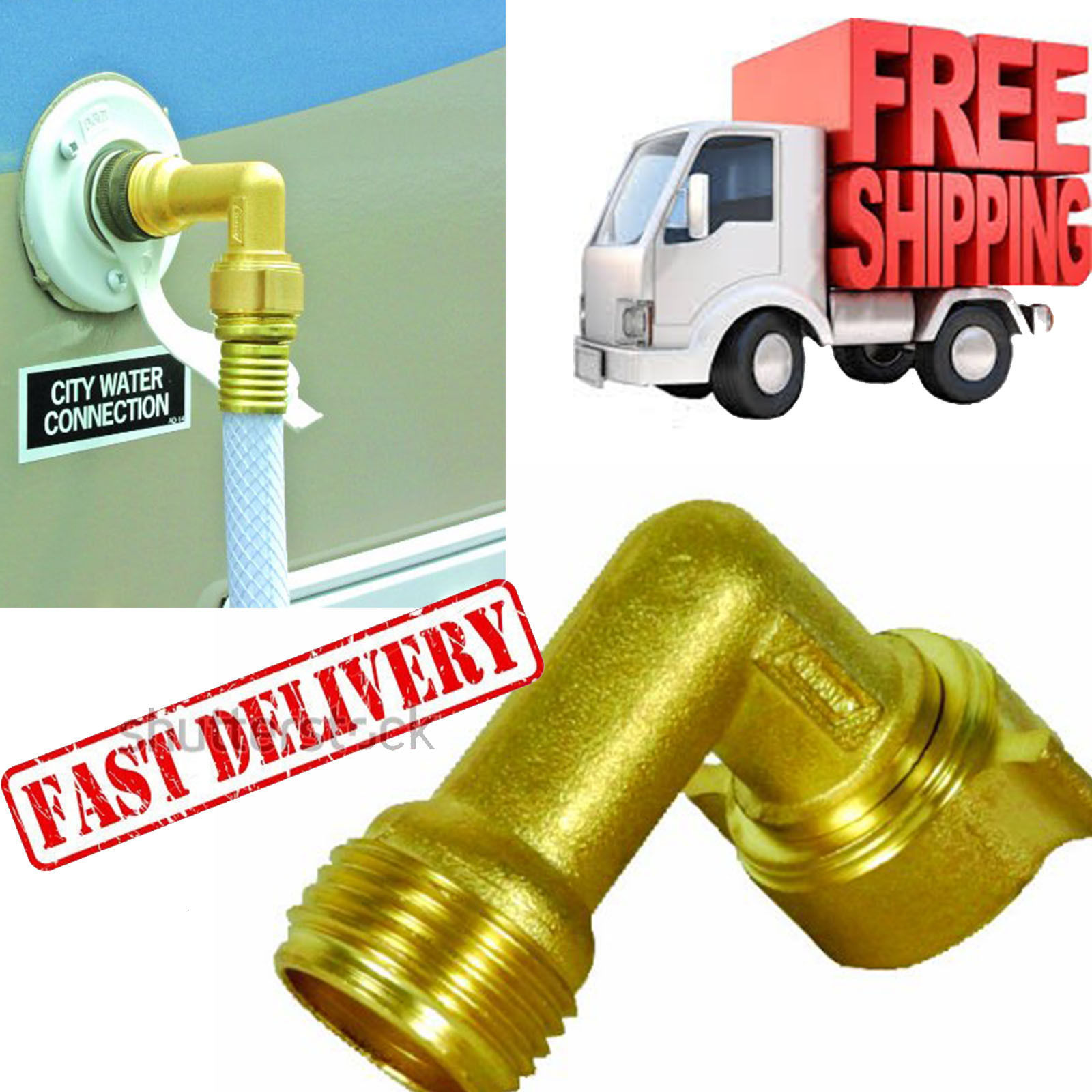 90 Degree Hose Elbow Camco RV 22505 Fresh Water 90 Degree Grip