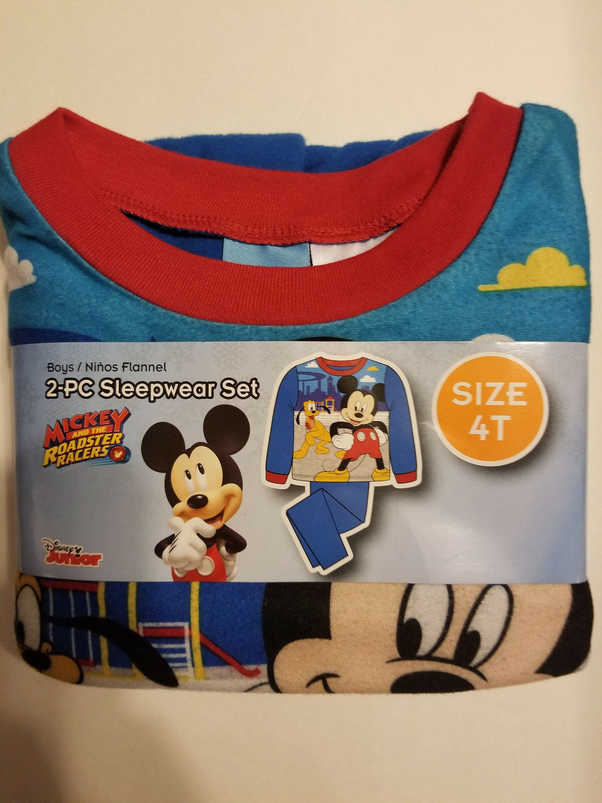 Disney Planes 3 Piece Pajamas Set Toddler Boys Size 2T Blue Orange NWT NIP