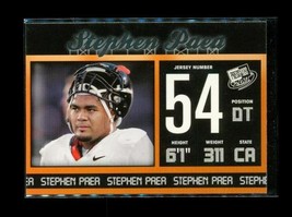 2011 Press Pass College Football Trading Card #34 Stephen Paea Beavers Bears - $4.94