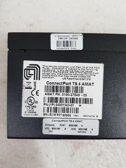 ConnectPort TS 4 AMAT 0190-27649-05 50001343-01 H 4 port digi port ...