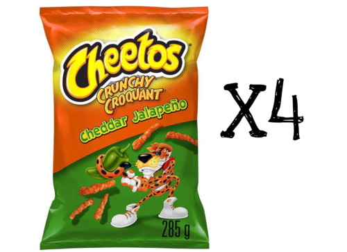 4x Bag Cheetos Cheddar Jalapeno Crunchy And 32 Similar Items