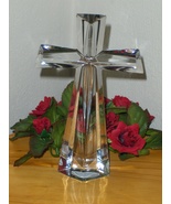 Telflora Cross 24% Crystal Fine Bohemiun Crystal Czech Centerpiece Facet... - $24.99