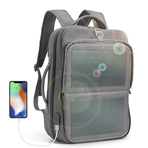 HANERGY Solar Powered Backpack OffGrid 9W Thin Film Flexible Hidden