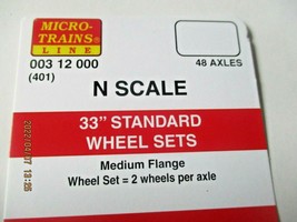 Micro-Trains Stock # 00312000 Wheelsets Plastic 33" Standard 48 Axles (N) image 2