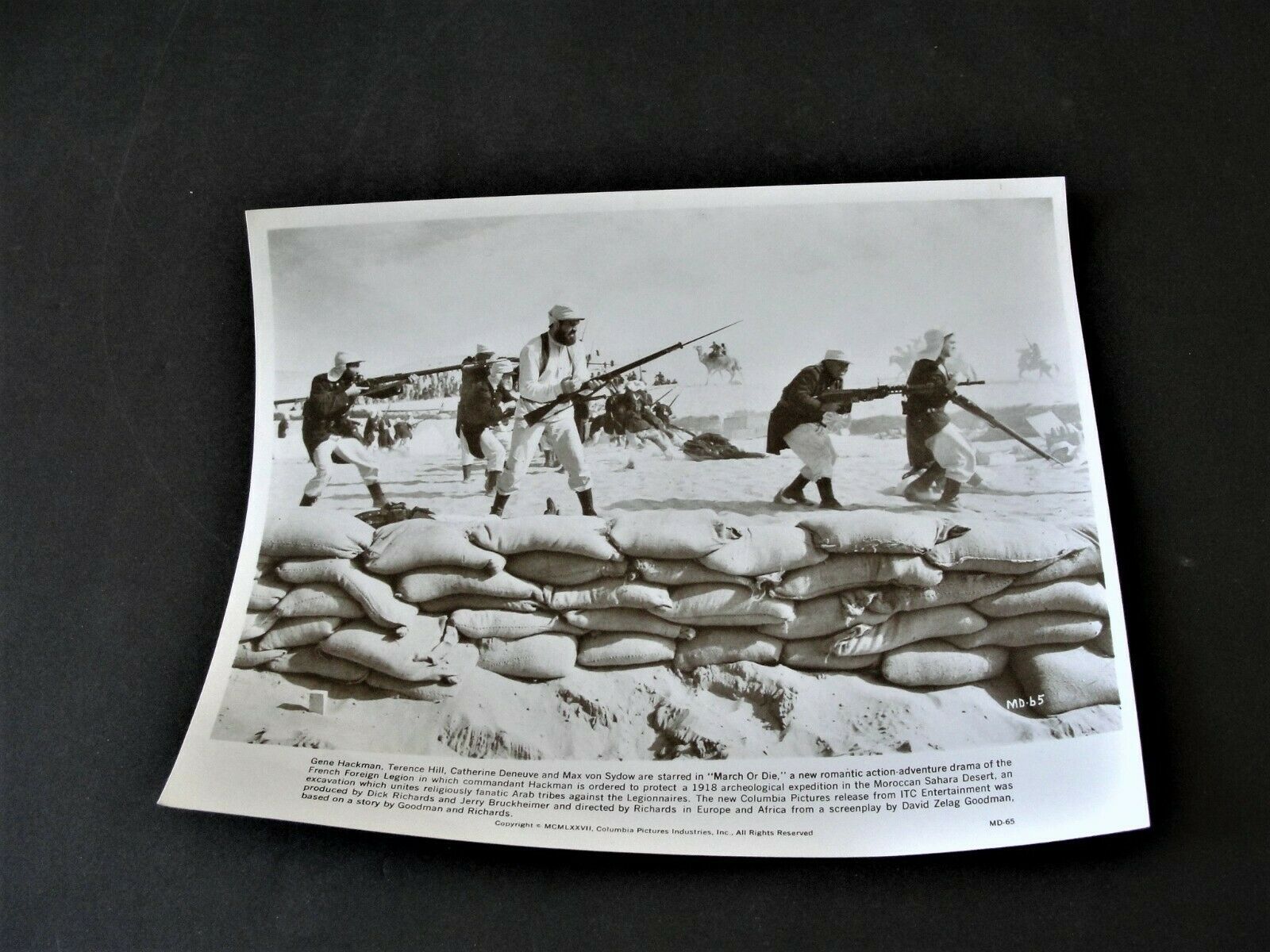 Gene Hackman, Terence Hill are starred in 1977 “March or Die" Still