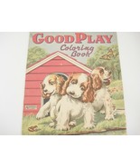 Vintage Good Play Coloring Book by Saalfield Artcraft #917 Dogs Puppies - $14.10