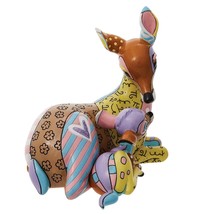 Disney Britto Bambi with Mother Figurine 5.7" High Stone Resin Bambi Movie image 2