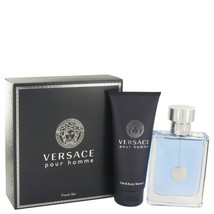 Versace Pour Homme Signature Cologne 3.4 Oz Eau De Toilette Spray 2 Pcs Gift Set image 5
