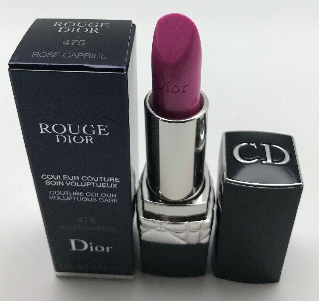 ROUGE DIOR LIPSTICK, 475 ROSE CAPRICE, 0.12 OZ, BOXED. - Lipstick