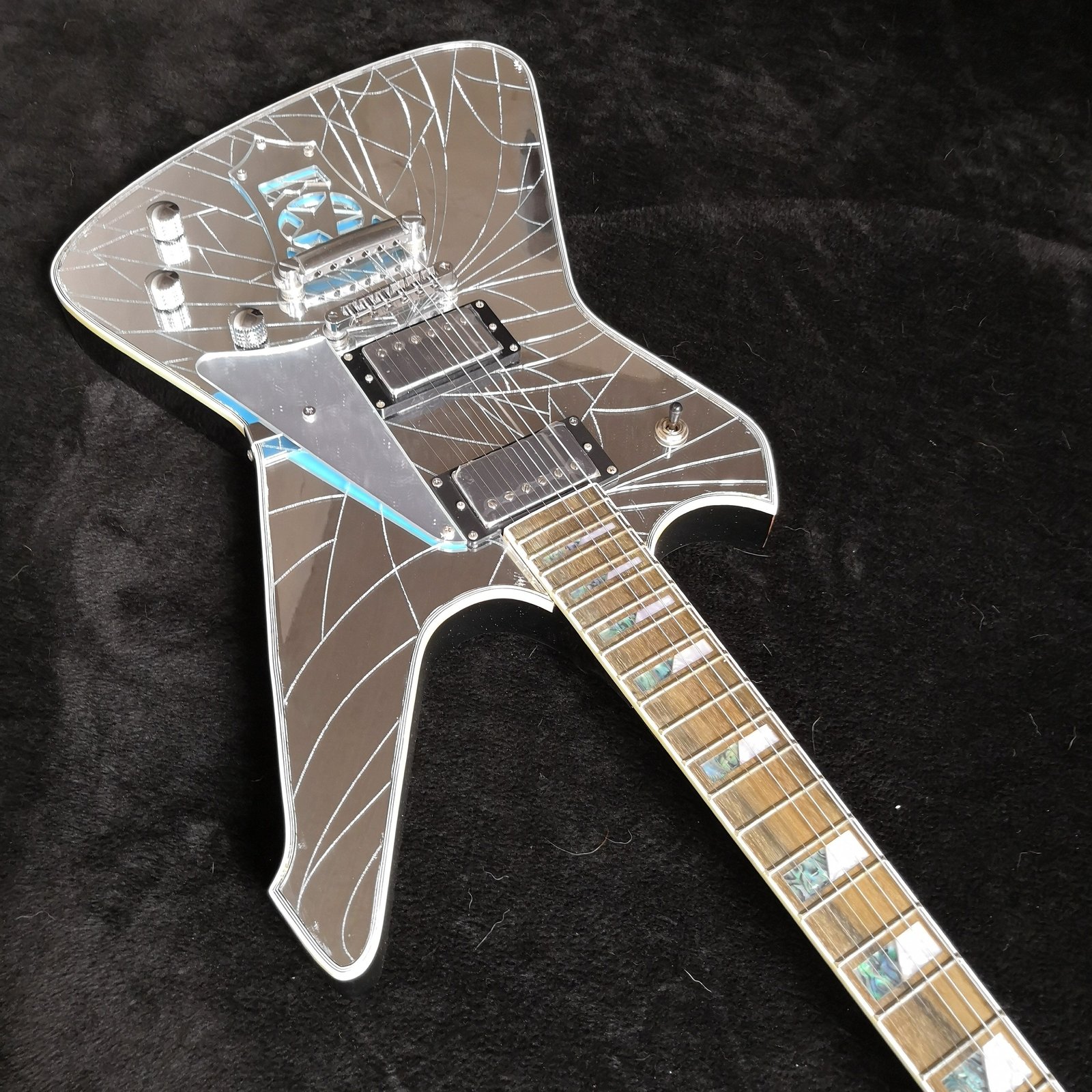 Ibanez Paul Stanley Cracked Mirror Guitar Reproduction Electric Guitar