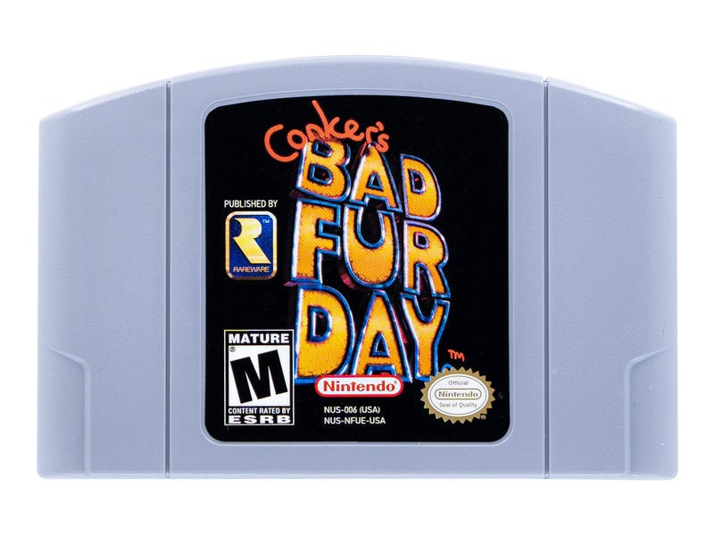 Conker's Bad Fur Day Game Cartridge For Nintendo 64 N64 USA Version