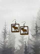 Wild North Wooden Earrings NEW Moose - $12.99