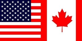 Wholesale Lot of 6 USA Canada Canadian friendship Decal Bumper Sticker - $13.88