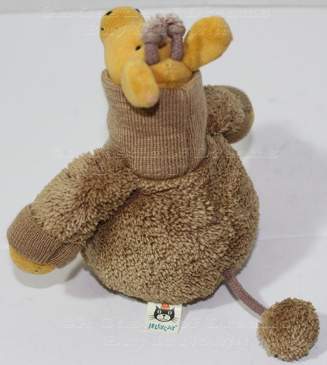 Cute JELLYCAT LONDON YELLOW GIRAFFE IN SWEATER Bean Filled STUFFED PLUSH TOY Jellycat