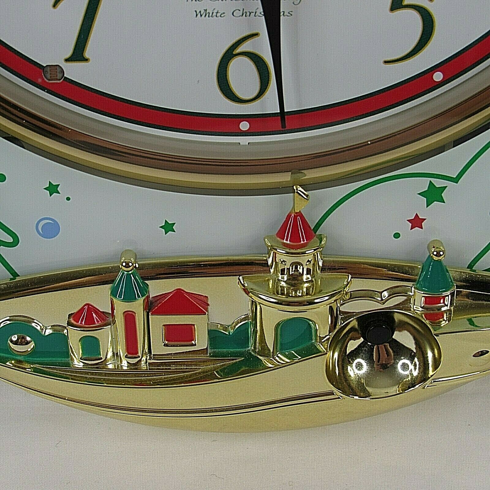 Seiko Melodies In Motion Christmas Musical Wall Clock Chimes Santa Reindeer Rare Wall Clocks 