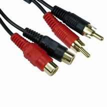  Twin Phono Extension Cable Lead Rca Male To Female Plug To Socket Gold 5m - $8.92