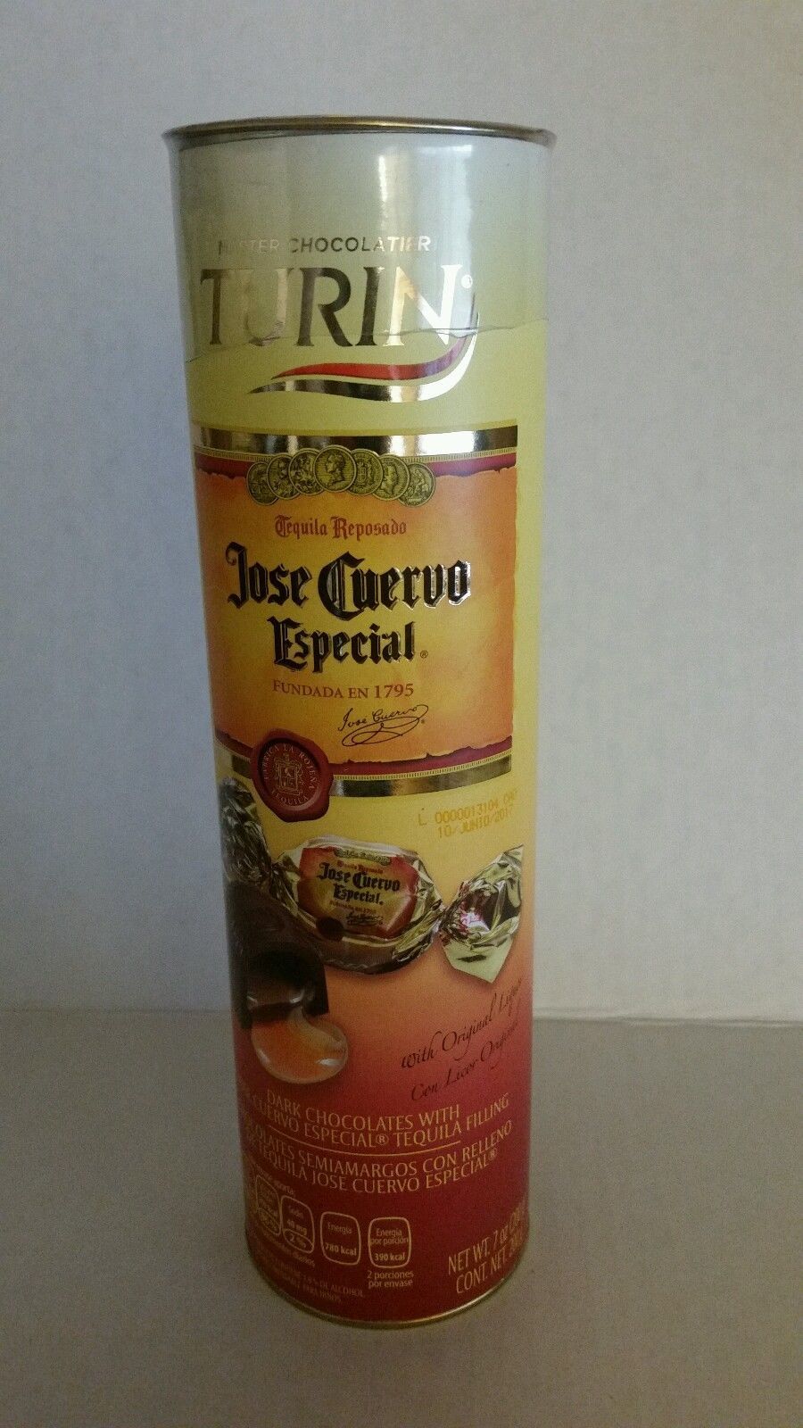 Turin Chocolates Filled with Tequila Jose Cuervo Especial, 7 Oz. Other