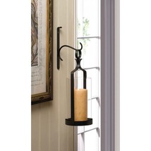 HANGING HURRICANE GLASS WALL SCONCE - $44.00