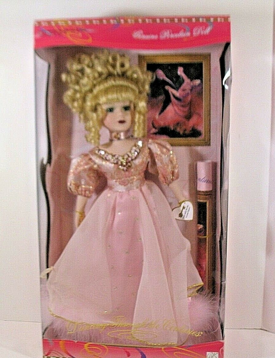 VINTAGE 1999 BRASS KEY PORCELAIN DOLL DANCING THROUGH THE CENTURIES 1
