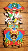 Disney's Goofy On Horse - Mickey's Holiday Carousel Wind Up Music Box Works - $22.95