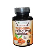Turmeric Curcumin 95% 1950mg with Black Pepper  BioPerine 60Cap  Exp 01/25 - $15.00