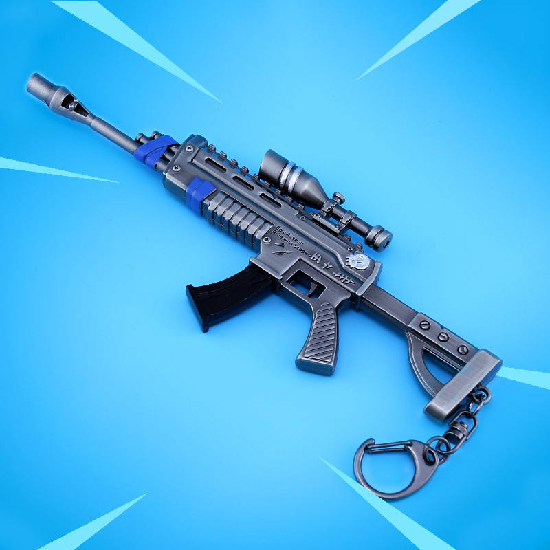 Fortnight Night Rifle with Sight Armament Keychain Alloy Weapons PUBG ...