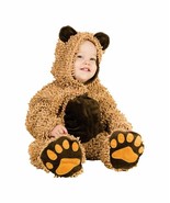 Chenille Teddy Bear Infant Costume 12-18 Months Baby Halloween Fantasia ... - £12.66 GBP