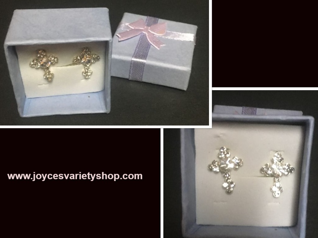 Primary image for Crystal Avenue Cross Post Earrings