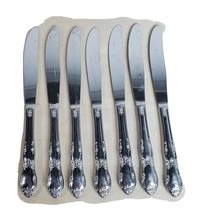Oneida Ltd WMA Rogers Fenway Daydream 7 Dinner Butter Knives Floral Design - $22.07