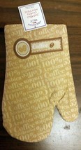 1 Printed Oven Mitt (10") Coffee 100% Arabica By Am - $7.91