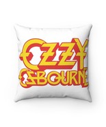 OZZY OSBOURNE white Spun Polyester Square Pillow - $33.00