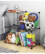 Whitmor 4 Storage Cubes, Organize, Room, Home, Garage, Office, Black,Cub... - $29.49