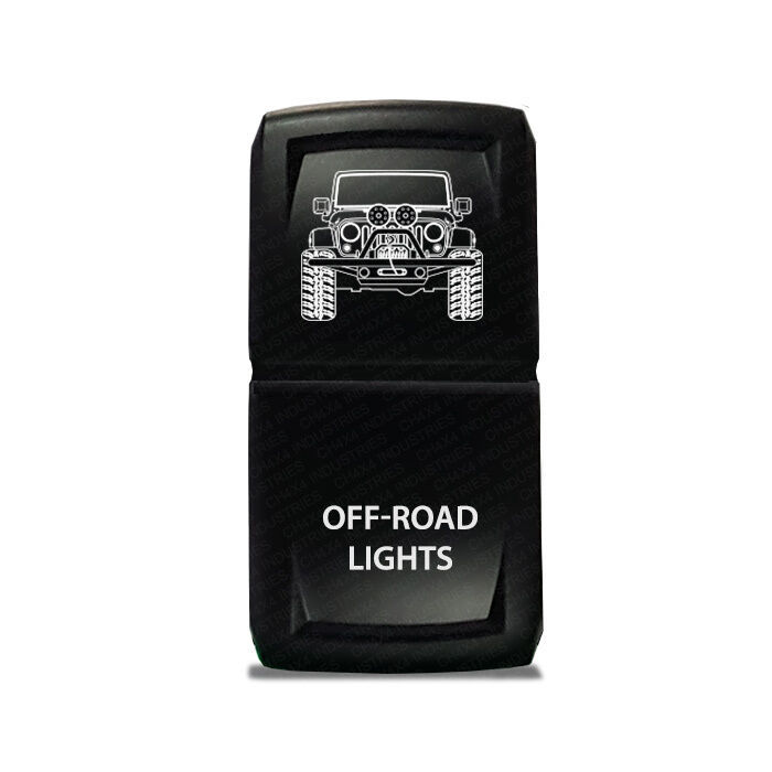 CH4x4 Rocker Switch V2  Off-Road Ligths  Symbol - Vertical - Red LED